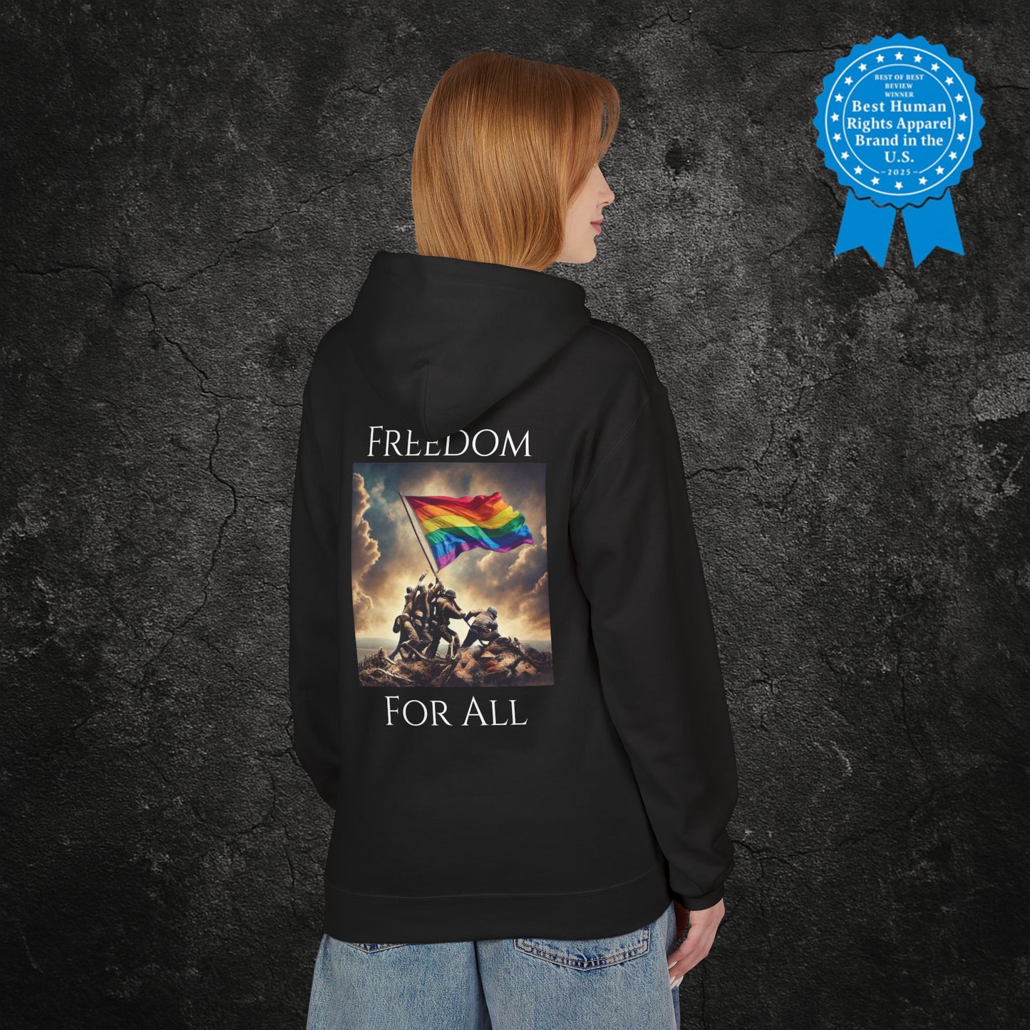 "Freedom for All" | LGBTQ+ Protest Hoodie