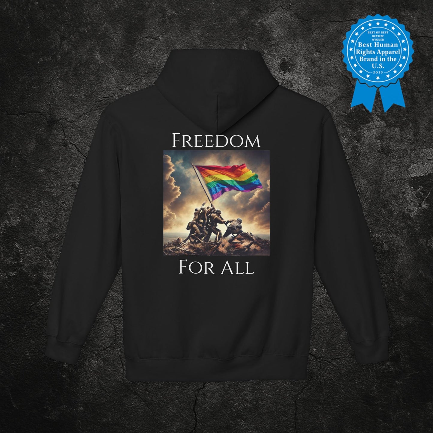 "Freedom for All" | LGBTQ+ Protest Hoodie