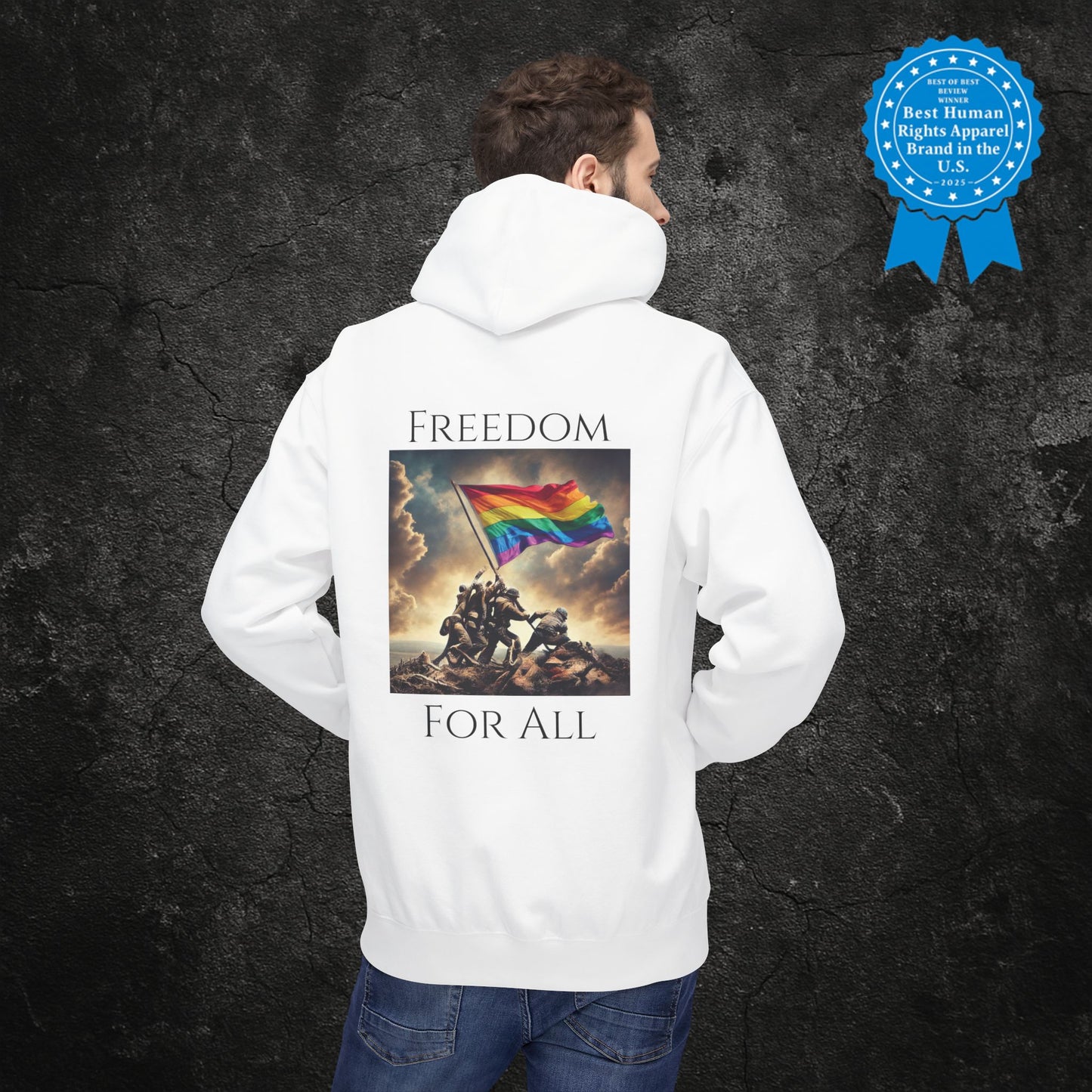 "Freedom for All" | LGBTQ+ Protest Hoodie
