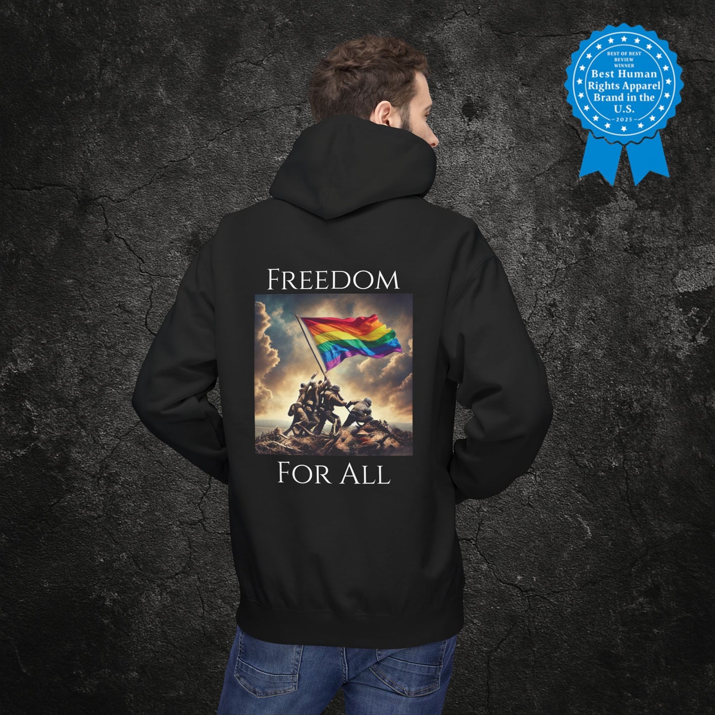 "Freedom for All" | LGBTQ+ Protest Hoodie
